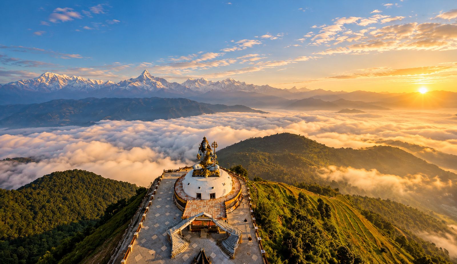 Sarangkot Sunrise and Himalayan Views